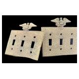 Brass Eagle Light Switch Covers
