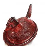 Full Size Ruby Hen  on the Nest