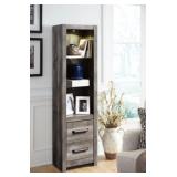 Wynnlow 72'  Rustic Light-up Display Cabinet