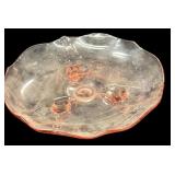 Footed Pink Depression Dish