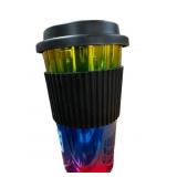 Set of (4) Rainbow Beverage Cups