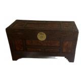 Estate Hand Carved Trunk