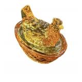 Miniature Hen on Nest