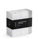 KIng $190 Linen Weave Cotton Deep Pocket Sheet Set