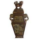 55 ' Hand Carved Mid Century Chinese Vase