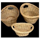 (3) Laundry Baskets