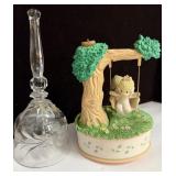 BLEIK Crystal Bell & ENESCO Figure