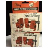 (6) PONY CLAMP FIXTURE BLAVK PIPE