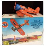 Die Cast Metal Gulf Airplane Bank