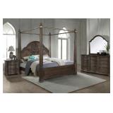 Queen Bernards $5536 MSRP 4PC Canopy Bedroom Group