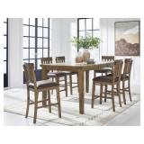 Urbanforte Counter Height Dining Table & 6 Stools