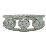 Platinum 3/4 ct Natural VS Diamond Ring