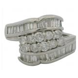 Platinum 1.00 ct Natural Brilliant Diamond Ring