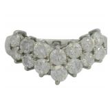 Platinum 1.00 ct Natural Brilliant Diamond Ring