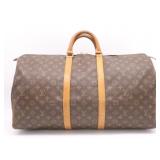 Louis Vuitton Monogram Keepall 55 Boston Bag