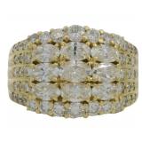 18k Gold 2.71 ct Natural Brilliant Diamond Ring