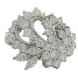 Platinum 2.06 ct Natural Brilliant Diamond Ring