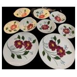 9 pc Blue Ridge Dishes
