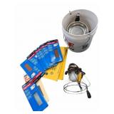 Bucket Sandpaper, Trouble Light & Electric Parts
