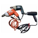 Heat Gun & 2 Black & Decker Drills-All Good