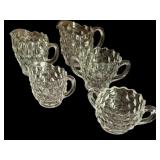 (5)  FOSTORIA Creamers & Sugars