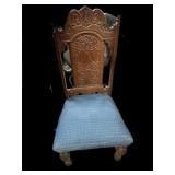 Blue Upholstered Chairs (Arm Chair Needs Work)