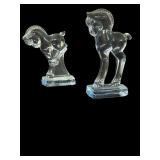 Heisey Glass Colt Figures