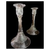 Beautiful 8 ï¿½ Pair Crystal Candle Holders