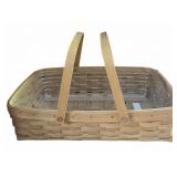 4.5 x 12 x 17.5 Lined Longaberger Basket