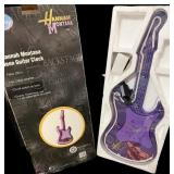 DISNEY HANNAH MONTANA NEON  GUITAR CLOCK