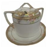 vintage porcelain sugar Jar