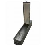 Narrow Metal Lift Top Box