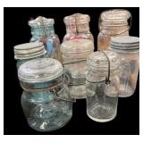 (8) Vintage Canning Jars