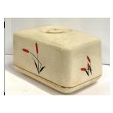 Universal Cambridge Red Cattail Butter Dish