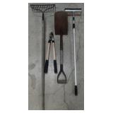 Rake, Snips, Shovel & Mop