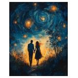 Walk On A Starry Night Canvas By Van Gogh LTD