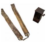 Vintage Leather Sharpening Strap, Replica Wood