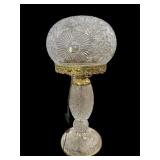 26.5 ï¿½ Heavy Crystal Lamp (NEEDS LAMP RING TO