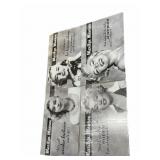 (4) Metal Marilyn Monroe Signs