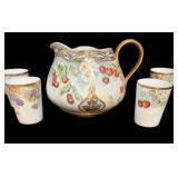 Limoges France Pitcher & 4