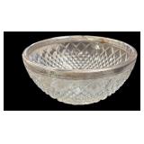 Heavy Silver Rim Salad Bowl