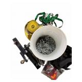 (2) Trailer Hitch, Chain, Lights, Tow Strap,