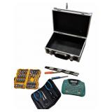 Metal Case wï¿½ DeWalt Bits, Label Printer & More
