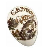 Antique Hand Blown Milk Glass Easter Egg