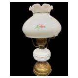 Milk Glass Gone With The Wind Style Lamp