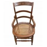 Woven Cane Seat Hip Chair