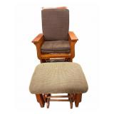 Estate Glider Rocker wï¿½ Ottoman