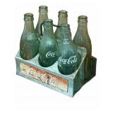 6 Pack Coca Cola Bottles in Tin Carrier
