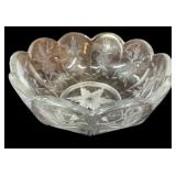 Etched Glass Bowl