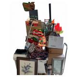 Pallet-Shelves, Throws, Pictures, Lamps,